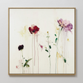 Blush Bloom Organic Abstract Painting Art - Square
