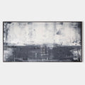 Original hand painted charcoal grey white abstract oil painting canvas wall art, nordic scandinavian minimalist elegant luxury modern h