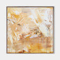 Original hand painted gold abstract oil painting canvas wall art, warm honey cream brushstrokes, elegant luxury modern nordic scandinav