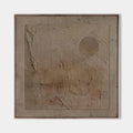 Original hand painted taupe brown textured abstract desert oil painting canvas wall art, nordic minimalist elegant luxury modern living