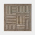 Original hand painted taupe cream geometric line textured oil painting canvas wall art, nordic scandinavian minimalist elegant luxury m
