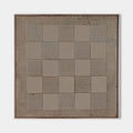 Original hand painted sand beige geometric textured oil painting canvas wall art, nordic scandinavian minimalist elegant luxury modern