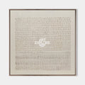 Original hand painted ivory cream textured abstract oil painting canvas wall art, nordic scandinavian minimalist elegant luxury modern