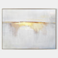 Original hand painted grey gold abstract oil painting canvas wall art, nordic scandinavian minimalist elegant luxury modern living room