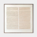 Original hand painted ivory textured line abstract oil painting canvas wall art set, nordic scandinavian minimalist elegant luxury mode