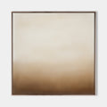 Original hand painted warm amber brown ivory gradient abstract oil painting canvas wall art, nordic scandinavian elegant luxury minimal
