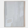 Original hand painted white grey textured geometric abstract oil painting canvas wall art, nordic scandinavian minimalist elegant luxur
