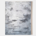 Original hand painted grey charcoal abstract textured oil painting canvas wall art, nordic scandinavian minimalist elegant luxury moder