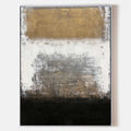 Hand painted original oil painting wall art canvas, gold black abstract, nordic scandinavian elegant luxury modern home decor vertical