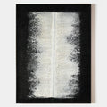 Original hand painted black white textured abstract oil painting canvas wall art, nordic scandinavian minimalist elegant luxury modern