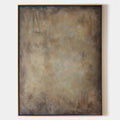 Original hand painted warm amber taupe abstract oil painting canvas wall art, nordic scandinavian minimalist elegant luxury modern livi