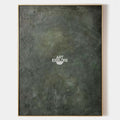 Original hand painted sage olive green textured abstract oil painting canvas wall art, nordic scandinavian minimalist elegant luxury mo