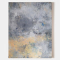 Original hand painted grey peach abstract oil painting canvas wall art, nordic scandinavian atmospheric minimalist elegant luxury moder