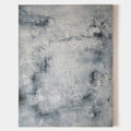 Original hand painted grey ash abstract oil painting canvas wall art, textured slate nordic scandinavian minimalist elegant luxury mode