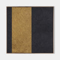 Original hand painted black gold geometric textured oil painting canvas wall art, nordic scandinavian minimalist elegant luxury modern