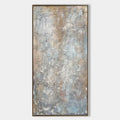 Original hand painted silver grey taupe textured abstract oil painting canvas wall art, nordic scandinavian elegant luxury modern inter