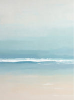 Mist Stillness Coastal Painting Art - Set of 2