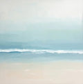 Pearl Ebb Coastal Painting Art - Square