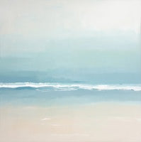 Pearl Ebb Coastal Painting Art - Square