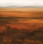 Sienna Solitude Atmospheric Painting Art - Horizontal
