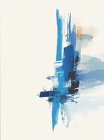 Midnight Drift Atmospheric Painting Art - Vertical