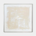 Original hand painted beige ivory abstract oil painting canvas wall art, nordic scandinavian minimalist elegant luxury modern living ro