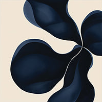 Midnight Reverie Organic Painting Art - Vertical