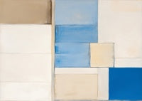 Pearl Calm Geometric Painting Art - Horizontal