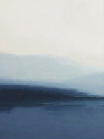Midnight Stillness Atmospheric Soft Painting Art - Set of 2