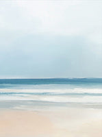 Pearl Drift Coastal Painting Art - Set of 2