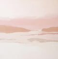 Blush Reverie Atmospheric Painting Art - Square