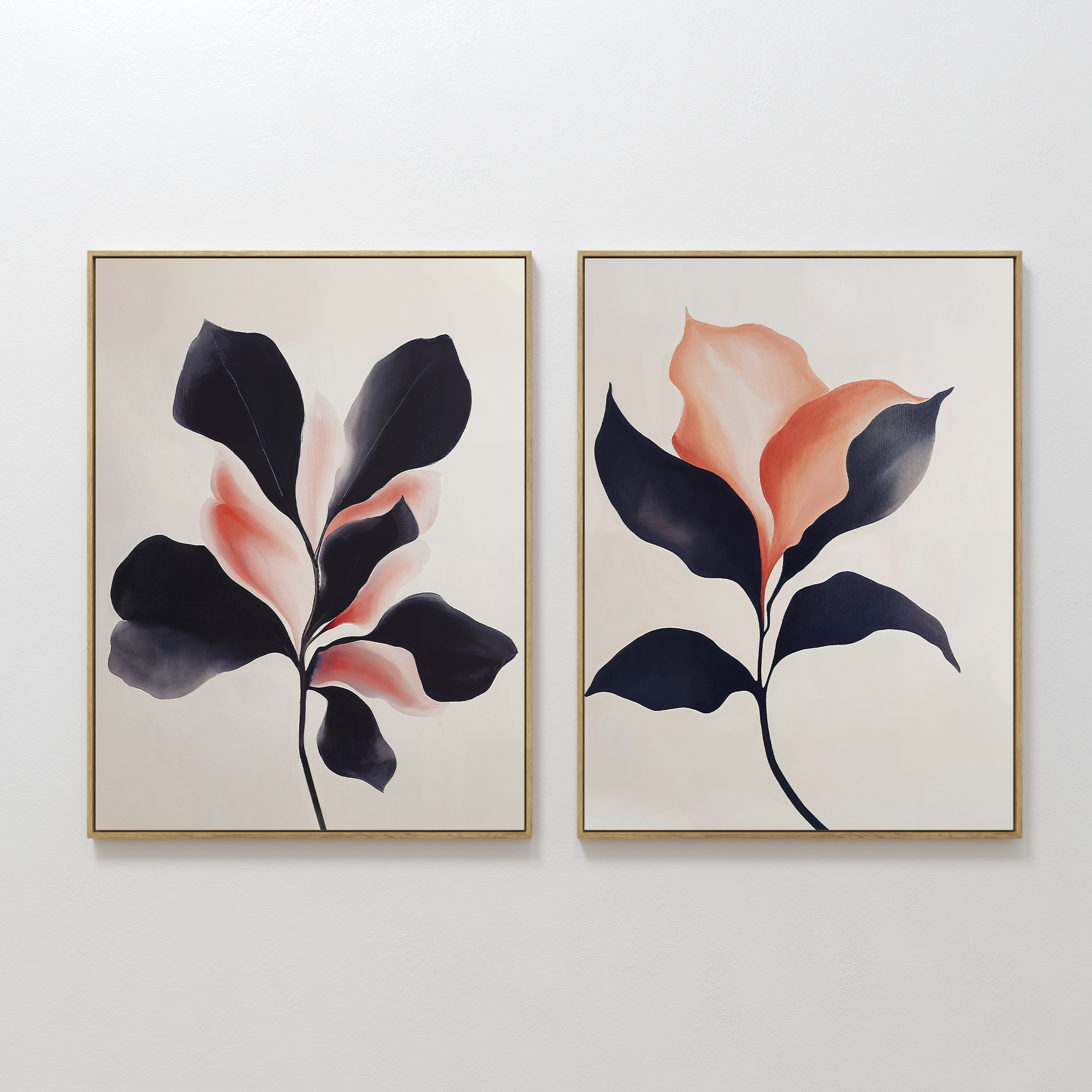Blush & Shadow Set of 2 Painting Art - Vertical