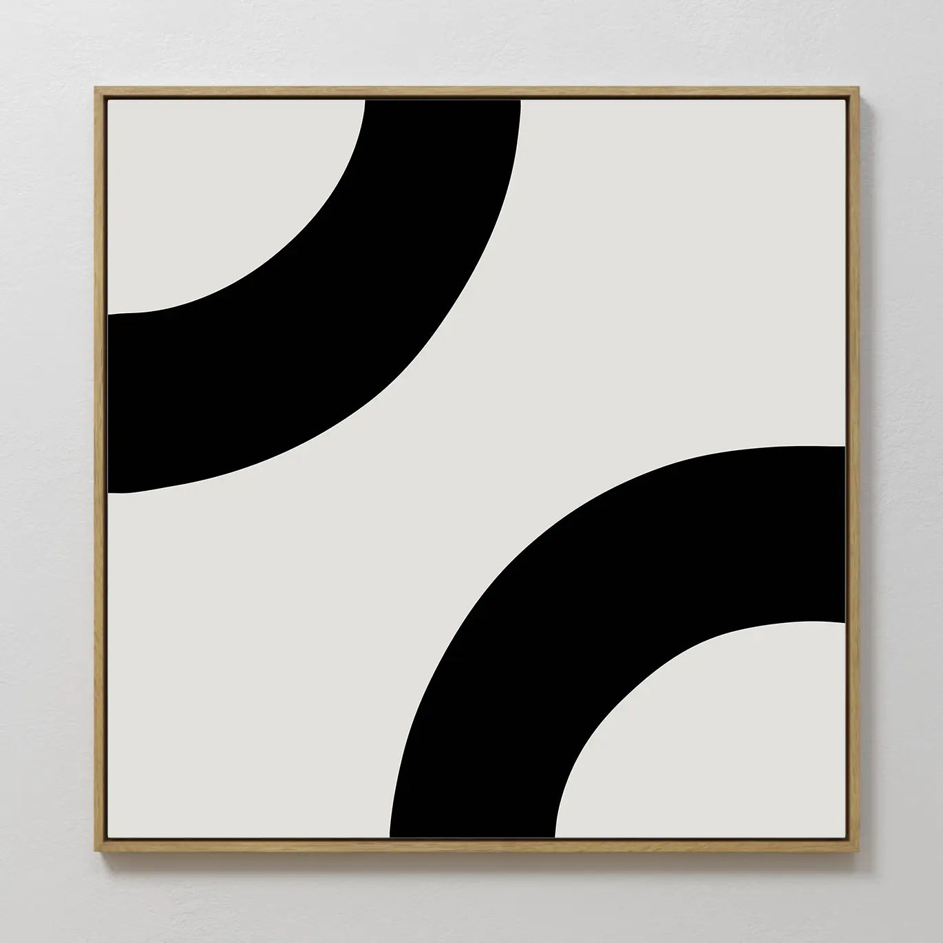Onyx Reverie Geometric Painting Art - Vertical