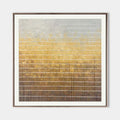 Original hand painted amber gold geometric oil painting canvas wall art, nordic scandinavian minimalist elegant luxury modern living ro