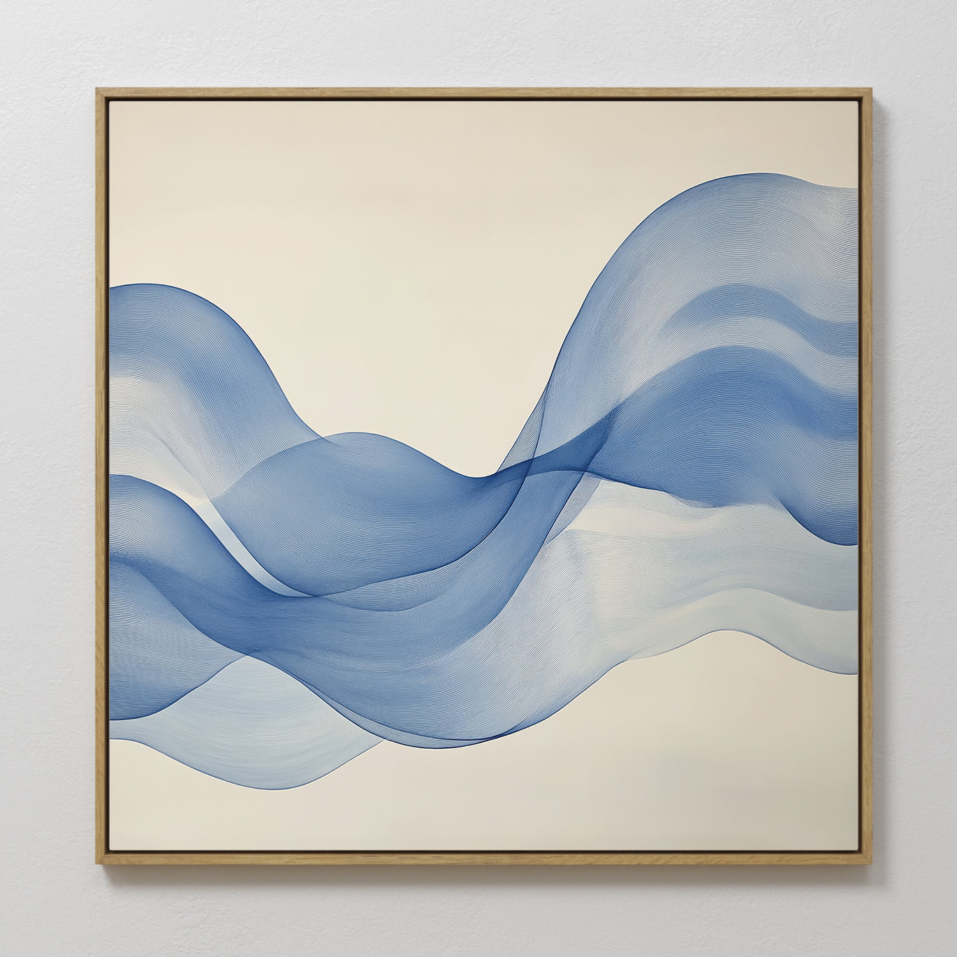 Mist Sway Organic Painting Art - Square