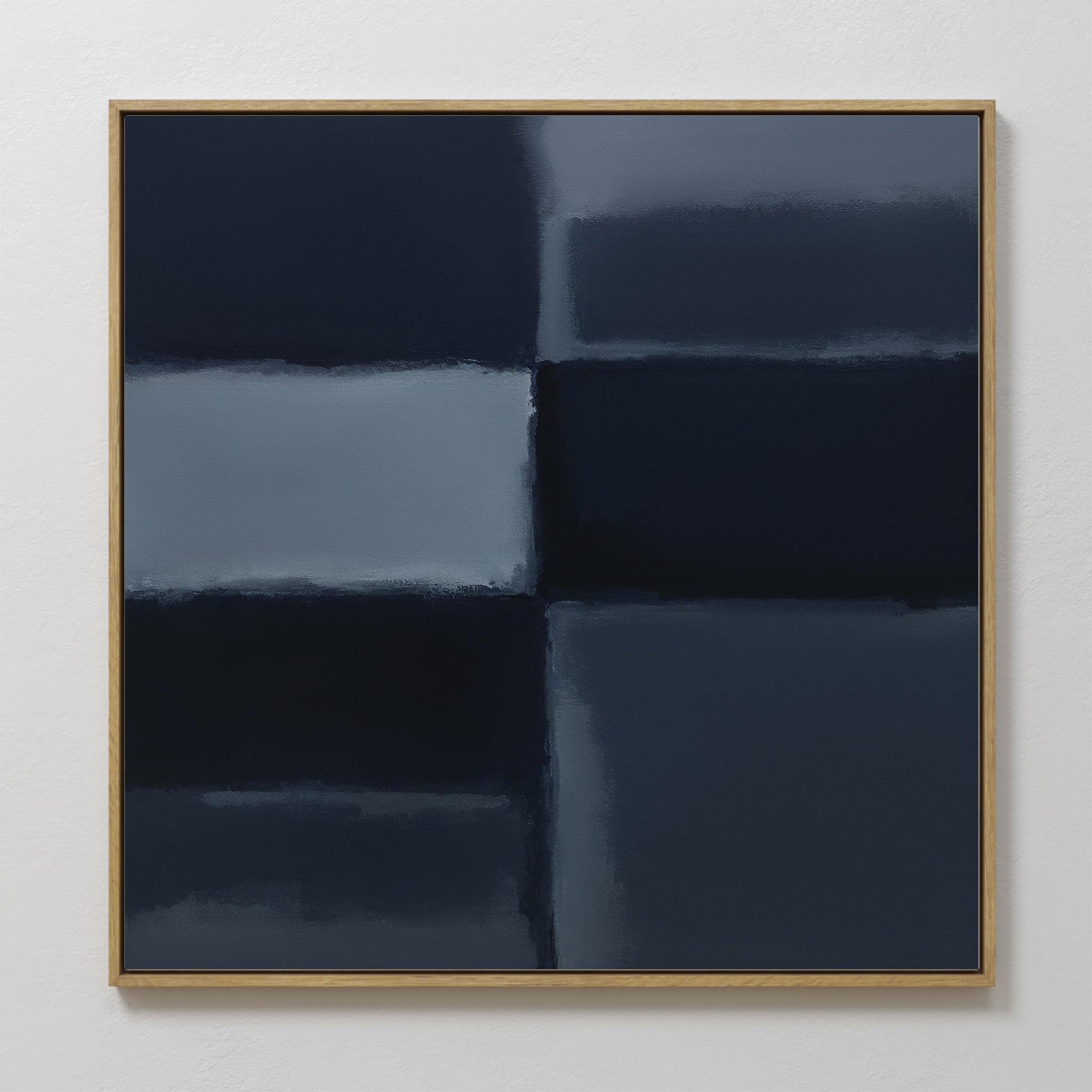 Slate Reverie Atmospheric Painting Art - Vertical