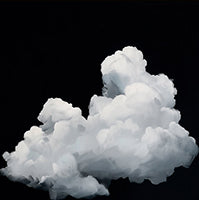 Midnight Drift Atmospheric Deep Painting Art - Horizontal