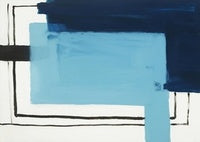 Midnight Drift Geometric Painting Art - Horizontal