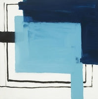 Midnight Reverie Geometric Painting Art - Square