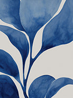 Midnight Bloom Botanical Bold Painting Art - Vertical