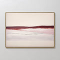 Original hand painted crimson burgundy blush pink ivory abstract landscape oil painting canvas wall art, nordic scandinavian elegant luxury modern int