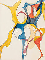 Golden Pulse Abstract Painting Art - Vertical