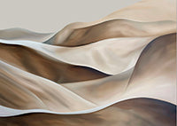 Sand Reverie Organic Painting Art - Horizontal