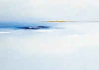 Frost Stillness Coastal Soft Painting Art - Horizontal