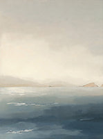 Slate Stillness Coastal Painting Art - Set of 2