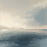 Mist Stillness Coastal Bare Painting Art - Square