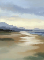 Mist Solitude Coastal Bold Painting Art - Set of 2