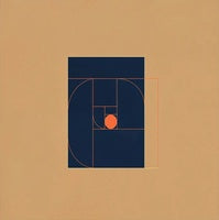 Midnight Pulse Geometric Painting Art - Square