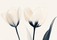 Pearl Whisper Organic Painting Art - Horizontal