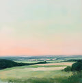 Dusk Calm Atmospheric Painting Art - Square